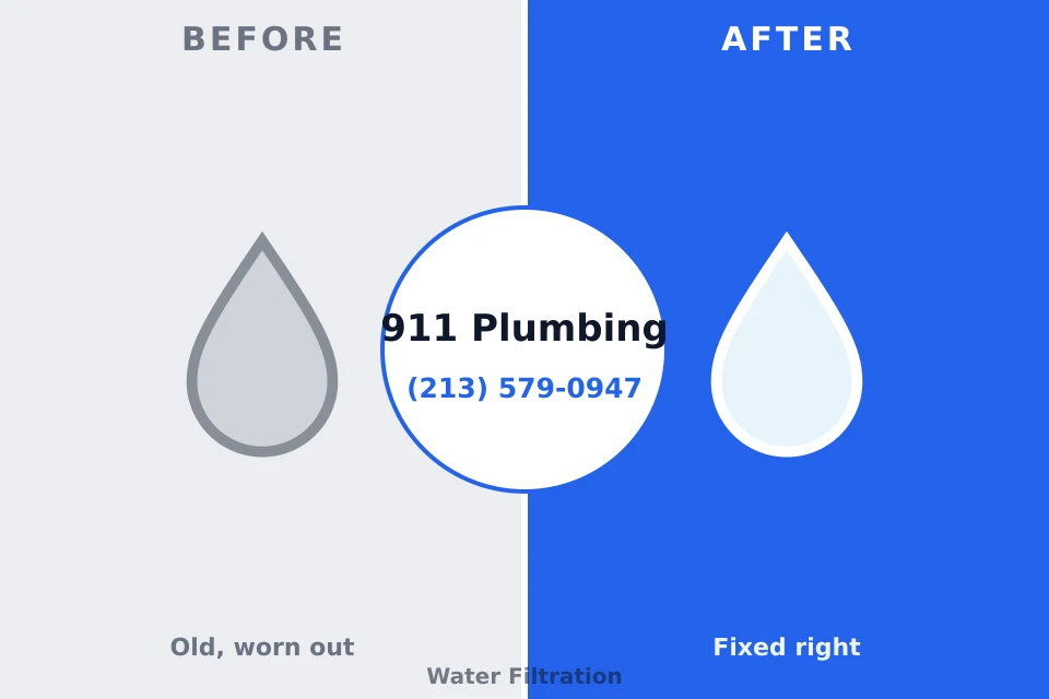 Before and after: plumbing company Buckley, WA